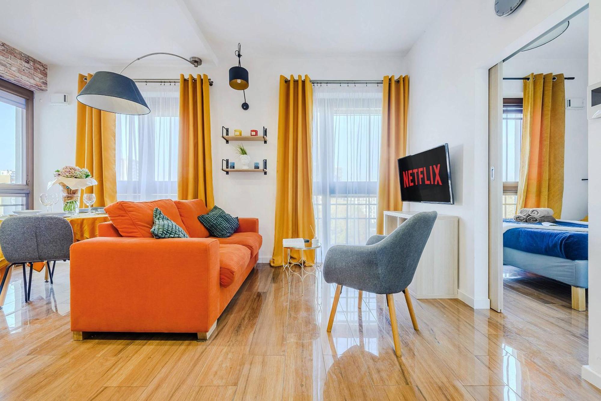 Apartment Cozy With Gym In The Center Warsaw